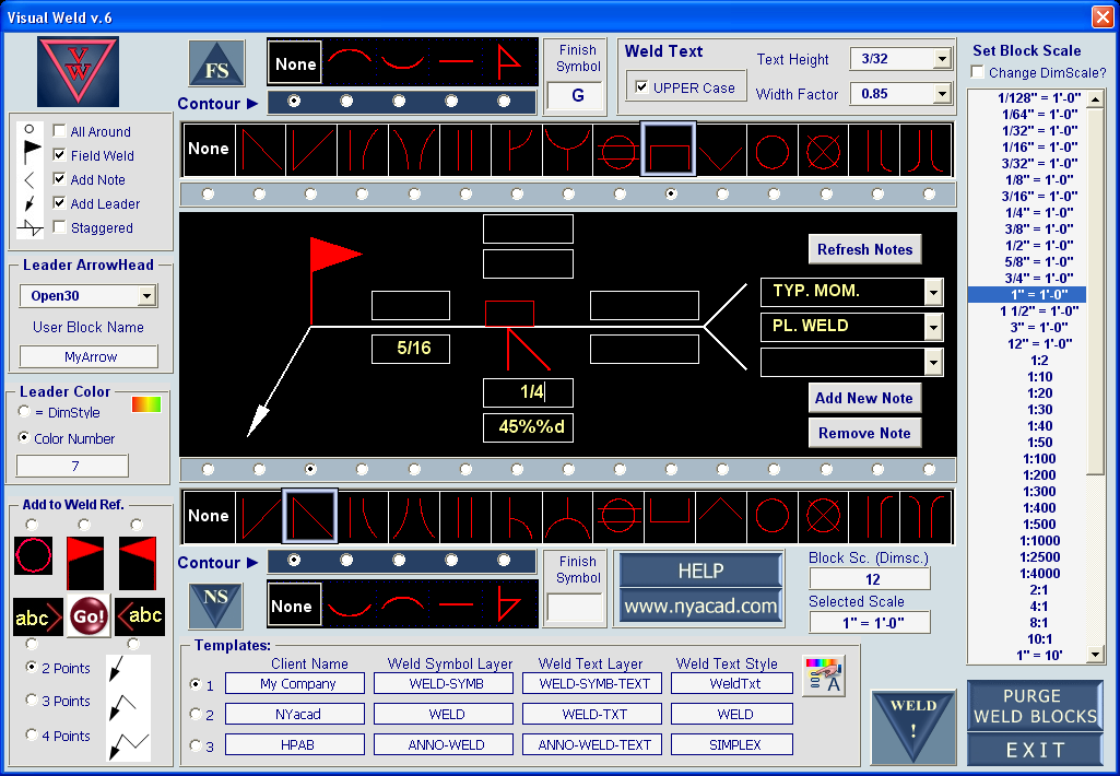 Click to view Weld Symbols VisualWeld 06 screenshot